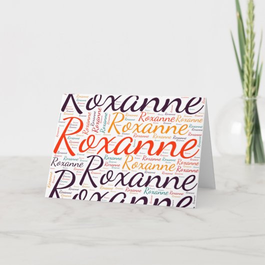 Roxanne Kaart (Voorkant)