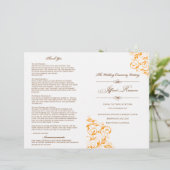 Roxanne's Wedding Programme (Staand voorkant)