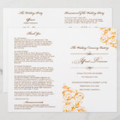 Roxanne's Wedding Programme (Voorkant / Achterkant)