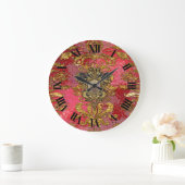 Roxanpheaz Chic Victoriaans Damask Grote Klok (Huis)