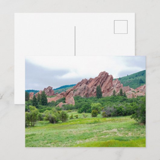 Roxborough Meadows Mountains and Spires Briefkaart (Voorkant / Achterkant)