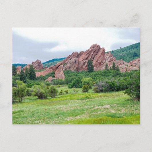 Roxborough Meadows Mountains and Spires Briefkaart (Voorkant)