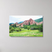 Roxborough Meadows Mountains and Spires Canvas Afdruk (Voorkant)