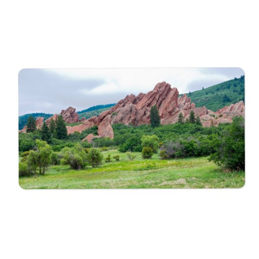 Roxborough Meadows Mountains and Spires Etiket (Voorkant)