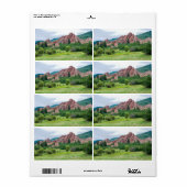 Roxborough Meadows Mountains and Spires Etiket (Full Sheet)