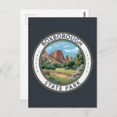 Roxborough State Park Colorado Badge Briefkaart (Voorkant / Achterkant)