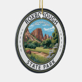 Roxborough State Park Colorado Badge Keramisch Ornament (Rechts)