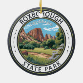Roxborough State Park Colorado Badge Keramisch Ornament (Achterkant)