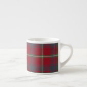 Roxburgh District Muted Red Tartan Espresso Mok (Rechts)