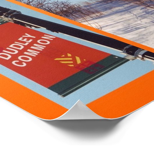 Roxbury, MA fotocollage Poster (Hoek)