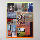 Roxbury, MA fotocollage Poster (Voorkant)