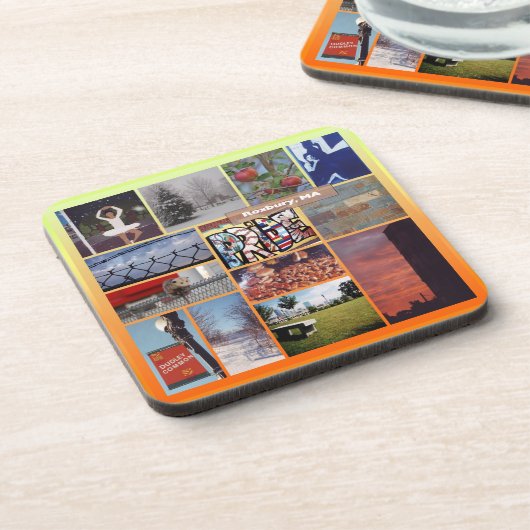 Roxbury, Massachusetts Fotocollage 9958 Bier Onderzetter (Linkerzijde)