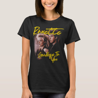 Roxette Pop Duo Vintage Portret 80s Muziekinrichti T-shirt