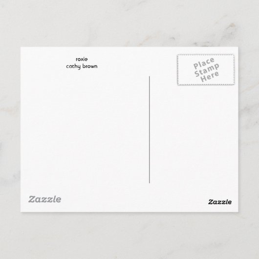 roxie briefkaart (Achterkant)