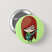 Roxie Rockstar Ronde Button 5,7 Cm (Voorkant /achterkant)
