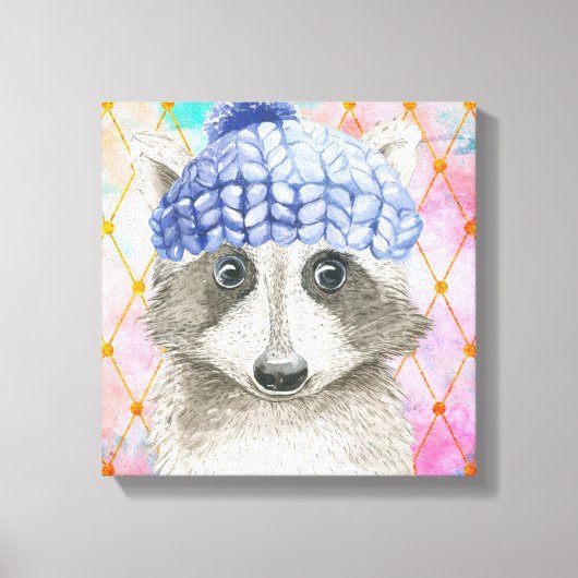 Roxy de Wasbeer Ingepakt Canvas Print (Voorkant)