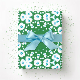Roxy Jaguar Links in groen en aqua Cadeaupapier