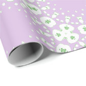 Roxy Jaguar Schakels in Lila en Groen Cadeaupapier (Rol Hoek)