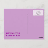 Roxy met katten briefkaart (Achterkant)