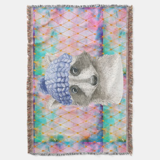 Roxy Raccoon Deken (Voorkant Verticaal)