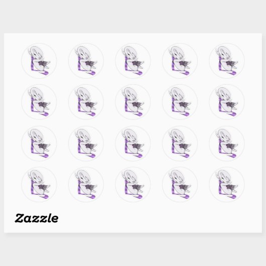 Roxy-Sticker Ronde Sticker (Vel)