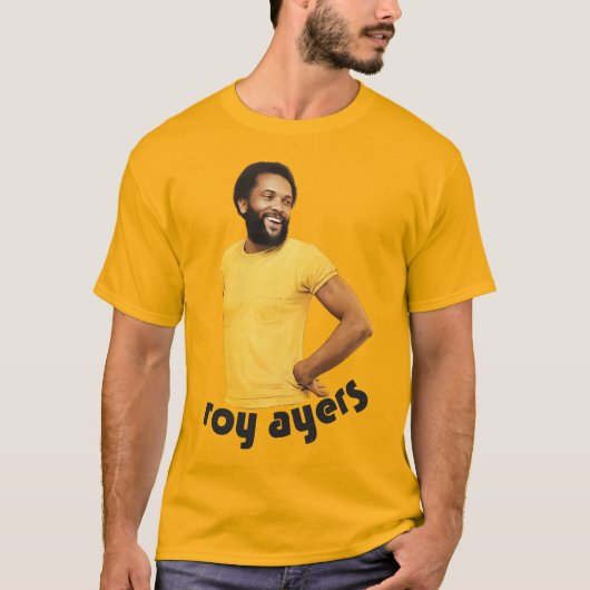 Roy Ayers - Retro 70s Jazz Vibrafonist Muziek T-shirt (Voorkant)