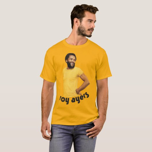 Roy Ayers - Retro 70s Jazz Vibrafonist Muziek T-shirt (Voorkant volledig)