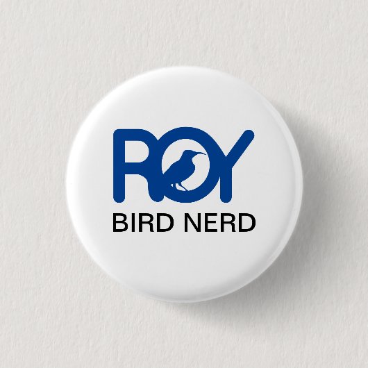 Roy Bird Nerd Ronde Button 3,2 Cm (Voorkant)