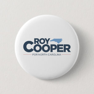 Roy Cooper voor de gouverneur van North Carolina Ronde Button 5,7 Cm