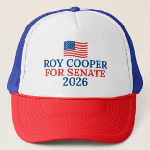 Roy Cooper voor Senaat 2026 Verkiezing Trucker Pet
