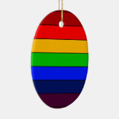 ROY G BIV Rainbow Keramisch Ornament (Rechts)