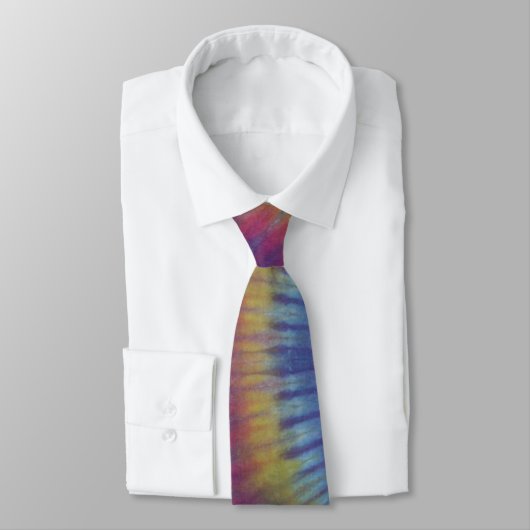 Roy G Biv Tie Dye Necktie Stropdas (Gebonden)