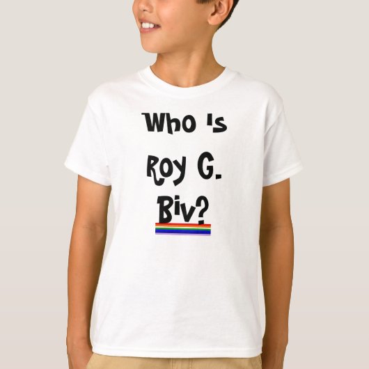 Roy G. Shirt van het Kind Biv Rainbow (Voorkant)
