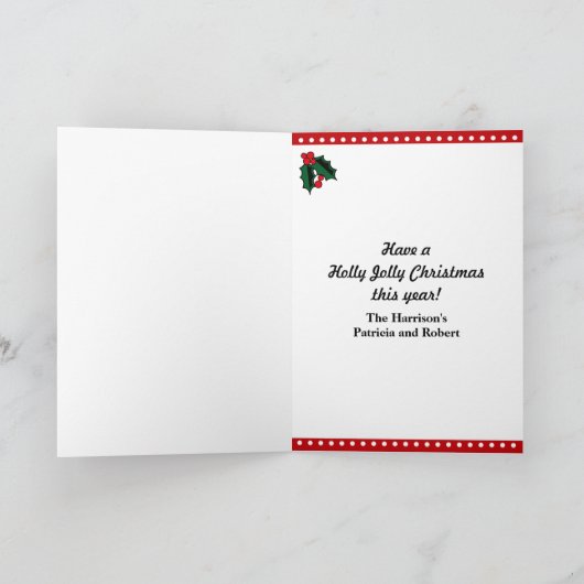 Roy het kerstvarken ~ Vakantie Kaart (Binnen)