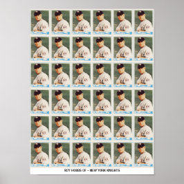Roy Hobbs Ongeknipte Kaarten Poster
