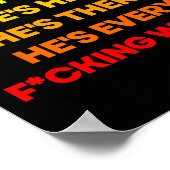 Roy Kent-shirt, hij is overal Poster (Hoek)