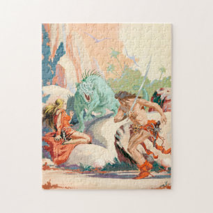 Roy Krenkel's Planet of Peril Puzzle Legpuzzel