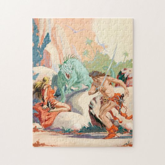 Roy Krenkel's Planet of Peril Puzzle Legpuzzel (Verticaal)