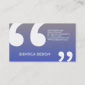 roy l smith succesquote visitekaartje (Achterkant)