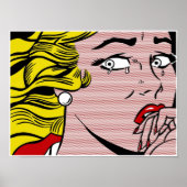 Roy LIchtenstein Crying Girl Poster (Voorkant)