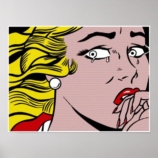 Roy LIchtenstein Crying Girl Poster (Voorkant)