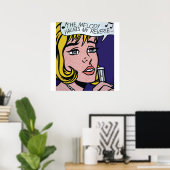 Roy Lichtenstein, gevectoriseerd en opnieuw bewerk Poster (Thuiskantoor)