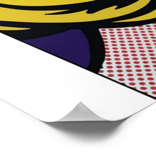 Roy Lichtenstein, gevectoriseerd en opnieuw bewerk Poster (Hoek)
