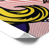 Roy Lichtenstein, gevectoriseerd en opnieuw bewerk Poster (Hoek)