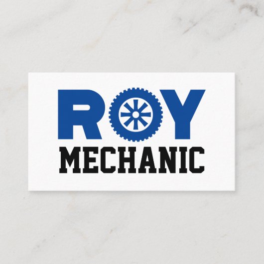 Roy Mechanic Visitekaartje (Voorkant)