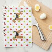 Roy Mocchi Bruno♥ Kitchen Towel  Airedale Terrier Theedoek (Quarter Fold)
