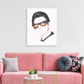 Roy Orbison Canvas Afdruk (Insitu (Woonkamer))