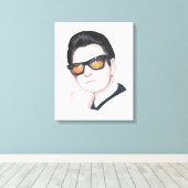 Roy Orbison Canvas Afdruk (Insitu (Houten vloer))