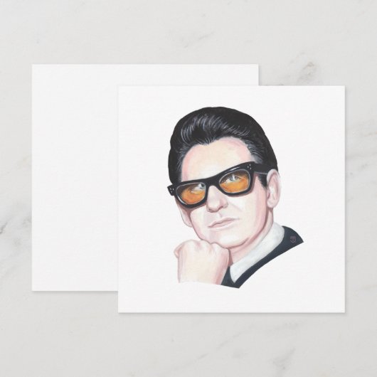 Roy Orbison Feestdagenkaart (Voorkant / Achterkant)