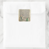 Roy Page of text met illustratie van Vierkante Sticker (Tas)